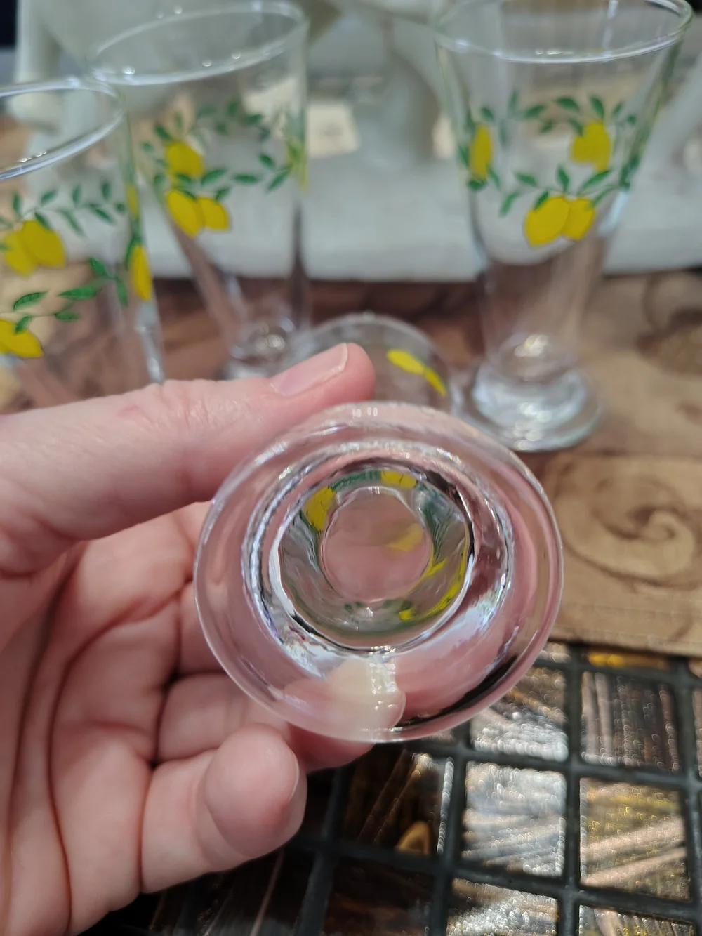 Vintage 2 oz Shot Glass with Lemons 4